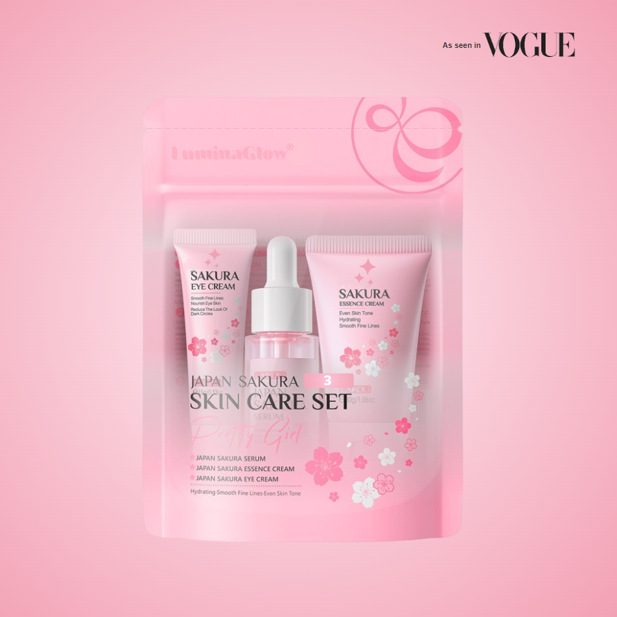 LuminaGlow - 3-in-1 Anti-Age Skincare Routine Set